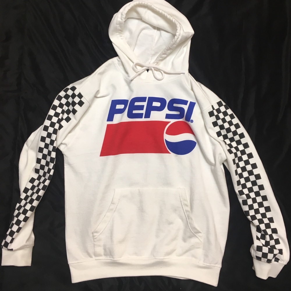White Pepsi Logo Hoodie
